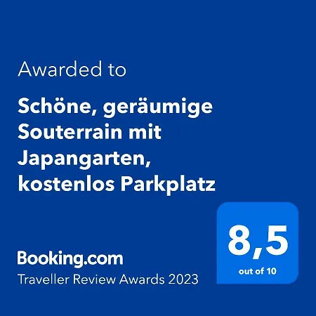 Schoene, Geraeumige Souterrain Mit Japangarten, Kostenlos Parkplatz Appartement *
